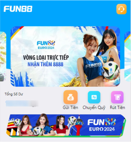 Nạp rút tiền Fun88 cực ổn định